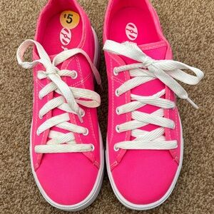 Heelys Bright Pink Canvas Sneakers